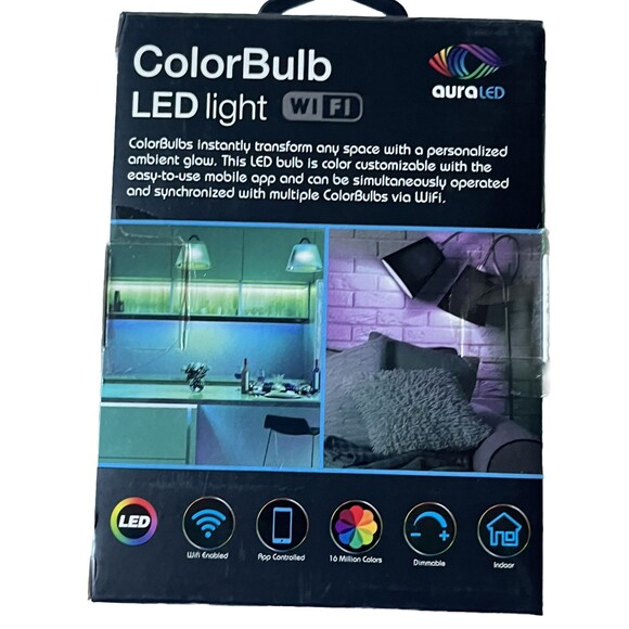 LED Smart Light Bulb Wi Fi Connect Color Tune White Warm Cool Dimmable 60W A19 - Picture 3 of 5